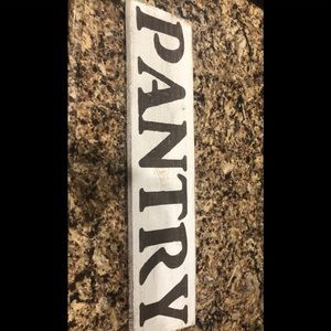 Home decor. Pantry sign